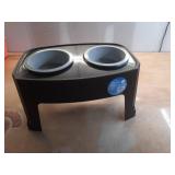 Vibrant Life Elevated 52-oz Dog Feeder with Bowls  Adjusts from 12 -16