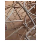 Better Homes & Gardens Medium Poly Rattan Open Weave Storage Basket with Handles  2-Piece Set