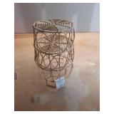 Better Homes & Gardens Medium Poly Rattan Open Weave Storage Basket with Handles  2-Piece Set