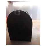 Architectural Mailboxes Stanley Jumbo Galvanized Steel Post Mount Black Mailbox