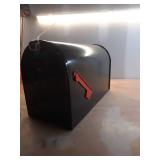 Architectural Mailboxes Stanley Jumbo Galvanized Steel Post Mount Black Mailbox