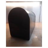 Architectural Mailboxes Stanley Jumbo Galvanized Steel Post Mount Black Mailbox