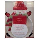 Hallmark Snowman Cheeseball Spreader Set