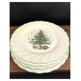 Nikko Christmas Tree Dinner Plates Set