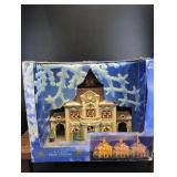 Fiber Optic Christmas Train Station Building