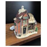 Christmas Village Flower Shop Building