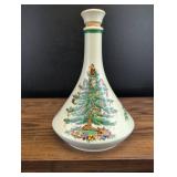 Spode Christmas Tree Liquor Decanter with Star Candle Holders Set
