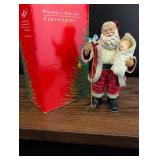 1994 Possible Dreams Clothtiques Santa with Baby and Toy