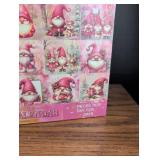 Pink Christmas Gnome Advent Calendar Puzzle