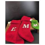 Monogrammed Christmas Stockings Set