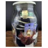 Wrights Holiday Angel Ornaments & Ribbon Set in Glass Jar