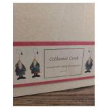 Coldwater Creek Woodland Santa Ornaments Set