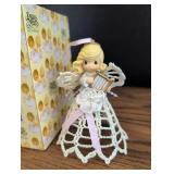 Precious Moments Angel with Harp Ornament 2004