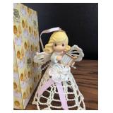 Precious Moments Angel with Harp Ornament 2004