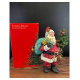 Possible Dreams Clothtiques Santa with Wreath