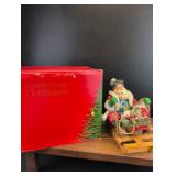 Possible Dreams Santa on Wooden Sled
