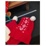 Christmas Holiday Dog Sweater hats  with Reindeer Antlers