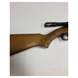 Glenfield Model 60 .22 LR semi-auto rifle with Weaver spcope