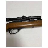 Glenfield Model 60 .22 LR semi-auto rifle with Weaver spcope