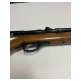 Glenfield Model 60 .22 LR semi-auto rifle with Weaver spcope