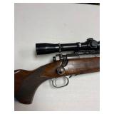 Winchester Pre-64 .300 H&H mag bolt action rifle with Lyman scope
