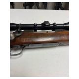 Winchester Pre-64 .300 H&H mag bolt action rifle with Lyman scope
