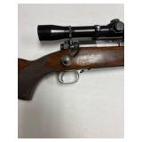 Winchester Pre-64 .300 H&H mag bolt action rifle with Lyman scope