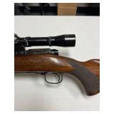 Winchester Pre-64 .300 H&H mag bolt action rifle with Lyman scope