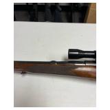 Winchester Pre-64 .300 H&H mag bolt action rifle with Lyman scope