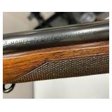Winchester Pre-64 .300 H&H mag bolt action rifle with Lyman scope