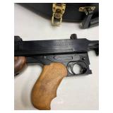 Thompson 1927-A1  .45 caliber semi-auto Tommy Gun with custom hand stitched case and drum magazine