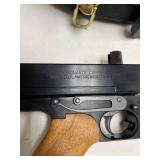 Thompson 1927-A1  .45 caliber semi-auto Tommy Gun with custom hand stitched case and drum magazine