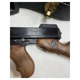 Thompson 1927-A1  .45 caliber semi-auto Tommy Gun with custom hand stitched case and drum magazine