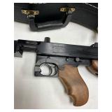 Thompson 1927-A1  .45 caliber semi-auto Tommy Gun with custom hand stitched case and drum magazine