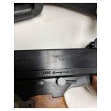 Thompson 1927-A1  .45 caliber semi-auto Tommy Gun with custom hand stitched case and drum magazine