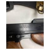 Thompson 1927-A1  .45 caliber semi-auto Tommy Gun with custom hand stitched case and drum magazine