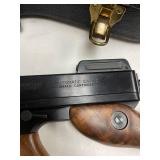 Thompson 1927-A1  .45 caliber semi-auto Tommy Gun with custom hand stitched case and drum magazine