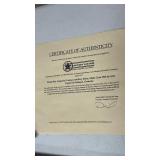 World War 1 Imperial German Artillery Saber c. 1914 with c.o.a.