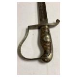 World War 1 Imperial German Artillery Saber c. 1914 with c.o.a.