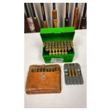 Winchester and other 7mm STW ammunition with box and pouch