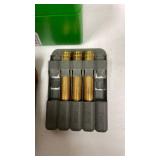 Winchester and other 7mm STW ammunition with box and pouch