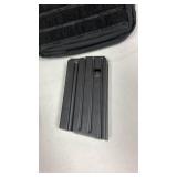 Assorted ammunition and shells with tactical pouch and magazine