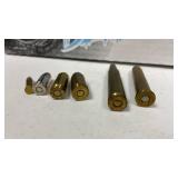 Assorted ammunition and shells with tactical pouch and magazine