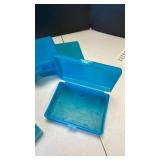 Dillon Precision blue plastic ammo cartridge boxes