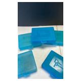 Dillon Precision blue plastic ammo cartridge boxes