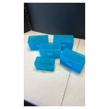 Dillon  Precision blue plastic medium rifle and .233 ammo cartridge boxes