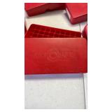 Ammo Safe and Herters .45 red plastic ammo cartridge boxes