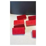 Herters red plastic .45 ammo cartridge boxes