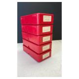 Herters red plastic .45 ammo cartridge boxes