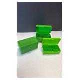 Case Guard 50 green plastic 30-30 and other and .44 mag ammo cartridge boxes